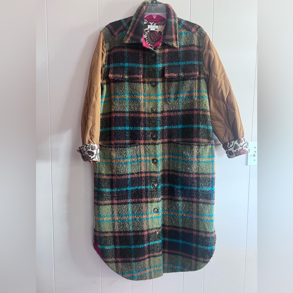 Sundance Hampshire Womens Coat Jacket Plaid Medium 8 To 10